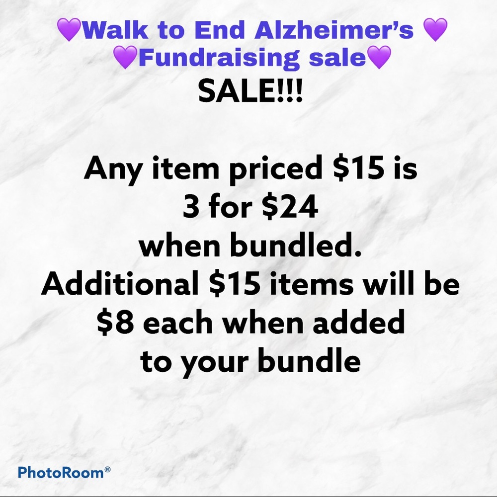 💜💜All $15 items are 3/$24💜💜